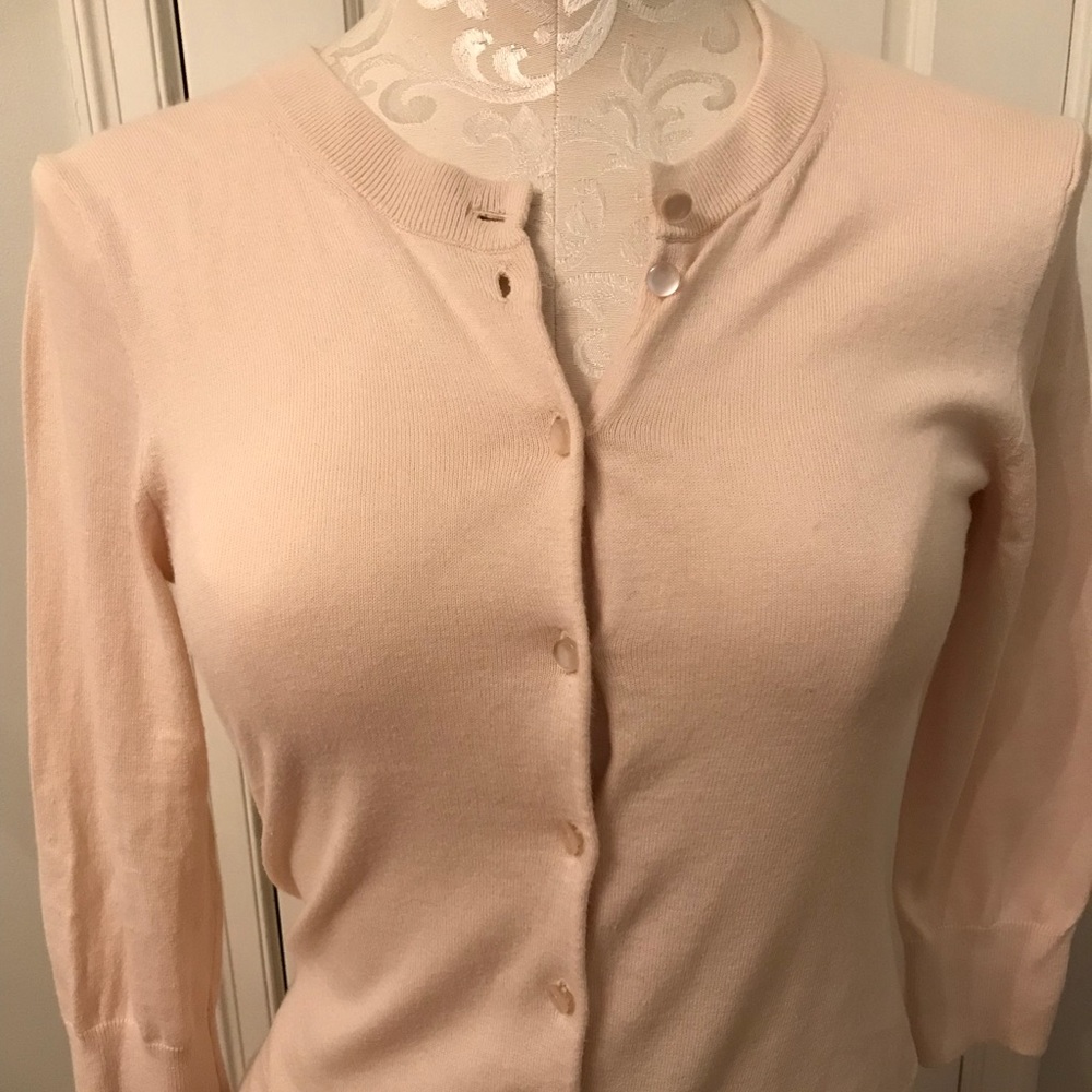 Beige J. Crew Cardigan